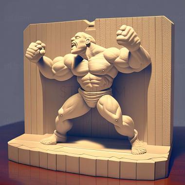 3D модель Machoke Machoke Man Tanba Тренажерный зал Борьба Матч (STL)